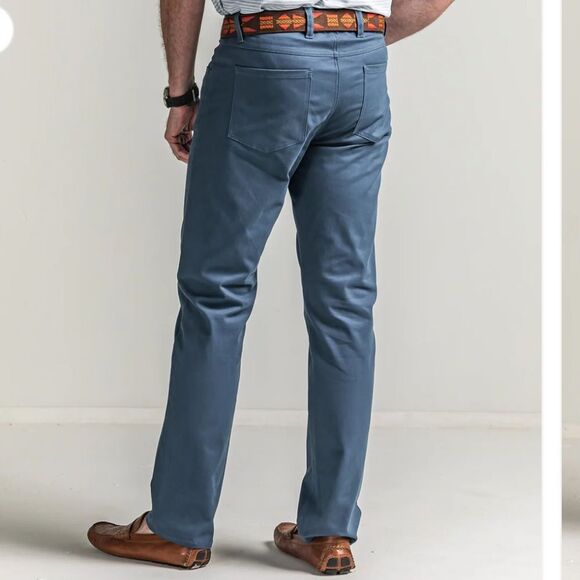 Onward Reserve Blue Five Pocket Stretch Business Casual Pants - Picture 2 of 16